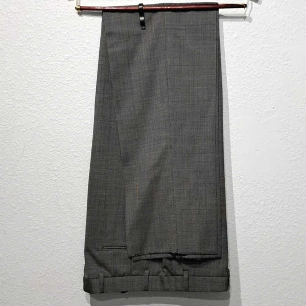 Ralph Lauren 100% Flat Front Solid Wool Suit
